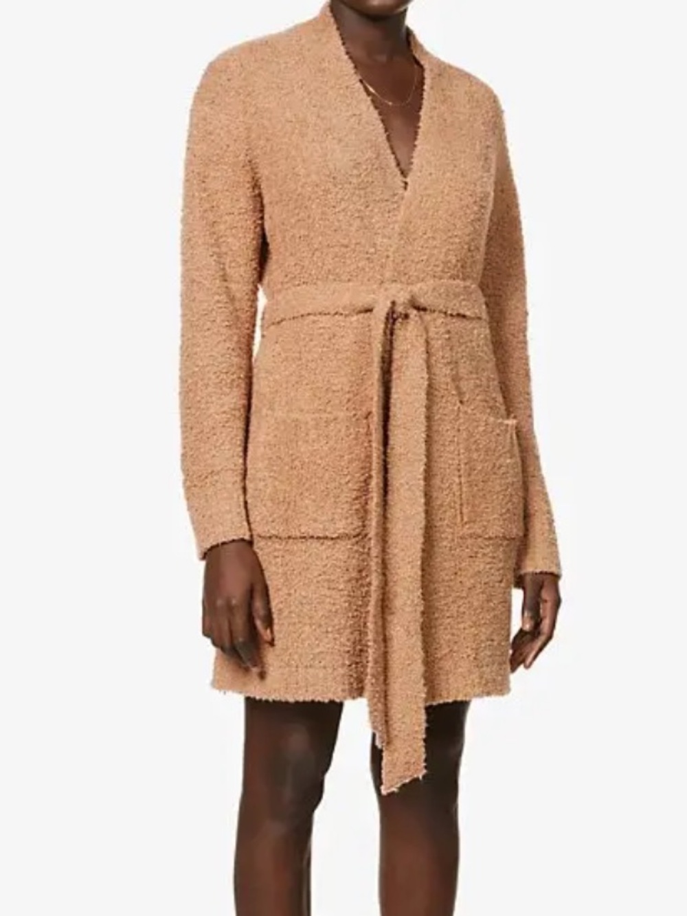 SKIMS Teddy Wrap Coat in Brown Size S/M Like New